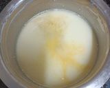 A picture of step 1 of Kathiyawadi Kadhi (Curd Based Monsoon Soup).