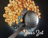 A picture of step 1 of Urad Badi and Aloo Curry.