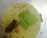 A picture of step 4 of Mango pulihora.