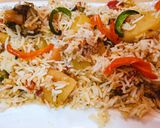 A picture of step 4 of Mix Sabzi Rice.