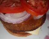 A picture of step 9 of Aloo tikki burger.