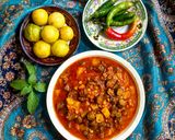 عکس مرحله 2 از دستور خورشت بامیه بدون گوشت