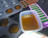 A picture of step 2 of Tri colour delight.