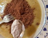 Foto del paso 2 de la receta: Brownie sin azúcar agregado ni edulcorante ni balanza 🤎4 ingredientes con otros 4 opcionales 😋