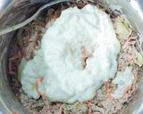 A picture of step 4 of Ragi chilla.