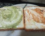 A picture of step 1 of Leftover aloo soya methi sandwich.
