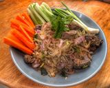 รูปขั้นตอนการทำที่ 4 ของ ลาบวุ้นเส้นเครื่องในไก่