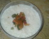 A picture of step 1 of Rice Pudding.