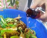 A picture of step 2 of Hari mirch adrek or leemo ka achar.