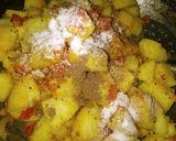 A picture of step 4 of Masala idli.