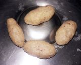 A picture of step 2 of Gulab jamun from leftover roti.