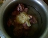 A picture of step 1 of Haidrabadi tridishnal gosht ka achar.