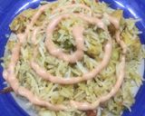 A picture of step 28 of BBQ rice.