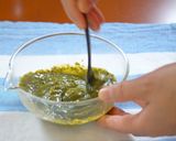A picture of step 16 of No-Bake! Matcha Chocolate Cheesecake.