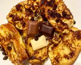 Une image de l'étape 4 de Pain perdu aux 3 chocolats.