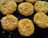 A picture of step 3 of Crispy Curd kababs.