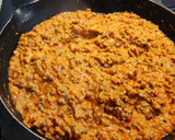 Foto del paso 7 de la receta: Lumaconi rellenos de carne, tomate, champiñones, jamón y nata