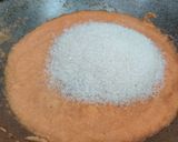 A picture of step 6 of Kesari Sheera.
