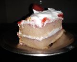 A picture of step 6 of Eggless Strawberry Cake.