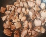 A picture of step 1 of Pork Tenderloin in Worcestershire Sauce with Potatoes and Mushrooms.