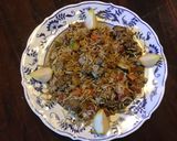 A picture of step 5 of California Farm Chicken Liver Fried Rice.