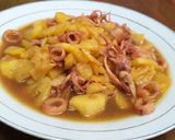 Foto langkah ke 5 dari resep Nanas Tumis Cumi Asin.
