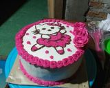 Foto langkah ke 13 dari resep Tart ultah hello kitty simple.