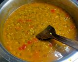 A picture of step 2 of Moong-Urad dal Curry.