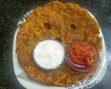 वांगी भरीत थालीपीठ (Vangi Bharit Thalipeeth Recipe In Marathi) रेसिपी स्टेप 5 फोटो 