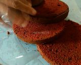 Foto langkah ke 10 dari resep Red Velvet Cake Original No Buttermilk.