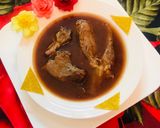 A picture of step 6 of Beef nehari.