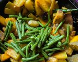 A picture of step 3 of Niramish Panch Misali Sabji with Khichudi in West Bengal style for dinner.