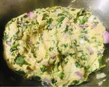 A picture of step 3 of Methi paratha.