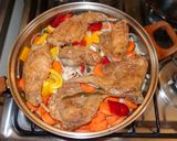 A picture of step 5 of Rabbit escabeche.