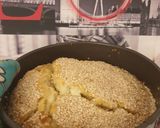 A picture of step 2 of Hellim Cake.