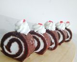 Foto langkah ke 14 dari resep Choco mini roll cake (Kukus).