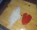 Foto del paso 1 de la receta: Popietas de tilapia rellenos de pimiento del piquillo en salsa