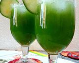A picture of step 8 of Cucumber mint cooler.