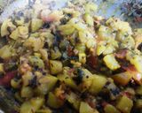 A picture of step 5 of Methi Lauki.