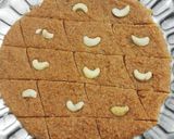 A picture of step 4 of Suji and Besan Barfi.