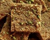 A picture of step 6 of Besan Baadam Barfi.