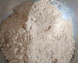 A picture of step 2 of Choco coconut ladoo.
