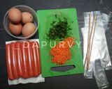 Foto langkah ke 1 dari resep SOSTEL SOSIS TELUR TANPA CETAKAN(dengan 2 cara).