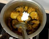 A picture of step 5 of Baigan bujia 🍆🍆🧅.
