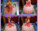 Foto langkah ke 9 dari resep Barbie doll cake ala dapur hinzahhzi.