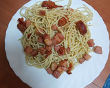 Foto del paso 3 de la receta: Pasta con sacramentos y salsa de aprovechamiento