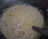 Foto langkah ke 4 dari resep Fettucini Carbonara Daging Asap.