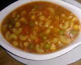 A picture of step 7 of Macorani soup.