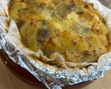 Foto del paso 9 de la receta: Tortilla de patata, berenjena y cebolla en Lékué + Airfryer Cosori