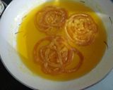 A picture of step 6 of Zafrani Jalebi.